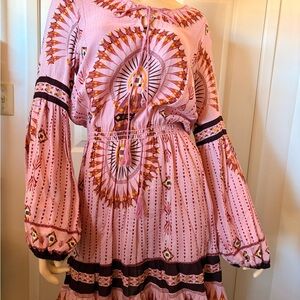 Chelsea & Violet Pink and Black Patterned Top